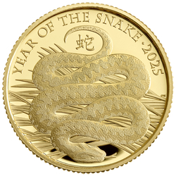 Royal Mint Lunar: Year of the Snake 1/4 oz Gold 2025 Proof