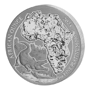 Rwanda: African Ounce - Nile Crocodile 1 oz Platinum 2023