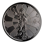 Samoa: Light of Christ 1 oz Silver 2022 Black Rhodium Proof