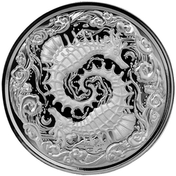 Samoa: Seahorse 1 oz Silver 2024 Prooflike Coin