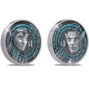 Set of 2 coins New Zealand: Avatar - The Way of Water 'Neytiri and Jake' colored 2 x 1 oz Silver 2023 Proof
