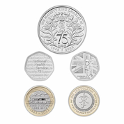 Set of 5 United Kingdom Copper 2023 Commemorative Coin