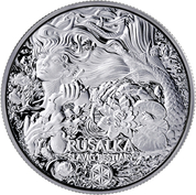 Slavic Beasts: Rusalka 1000 Francs 2 Ounces Silver 2022
