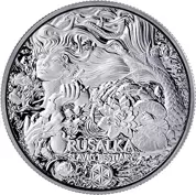 Slavic Beasts: Rusalka 500 Francs 1 Ounce Silver 2022