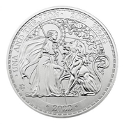 St Helena Una and the Lion 2 oz Silver 2022