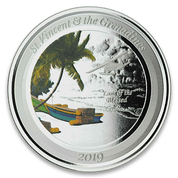 St. Vincent & The Grenadines: Island Hopping colored 1 oz Silver 2019 Proof