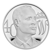 The 40th Birthday of HRH The Duke of Cambridge Silver 2022 Proof Piedfort Coin