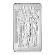 The Great Engravers bar - Three Graces 100 oz Silver 2022