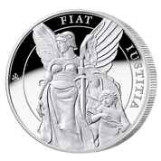 The Queen's Virtues: Justice 1 oz Silver 2022 Proof