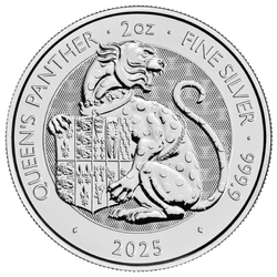 The Royal Tudor Beasts: The Queen's Panther 2 oz Silver 2025