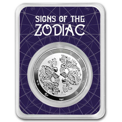 Tokelau: Zodiac Series - Gemini 1 oz Silver 2024 Slab