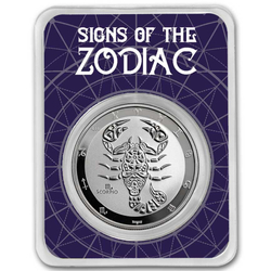 Tokelau: Zodiac Series - Scorpio 1 oz Silver 2024 Slab