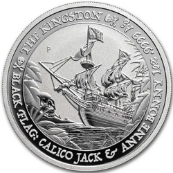 Tuvalu: Black Flag - The Kingston 1 oz Silver 2024 Coin