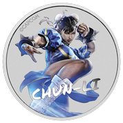 Tuvalu: Street Fighter - Chun Li coloured 1 oz Silver 2022