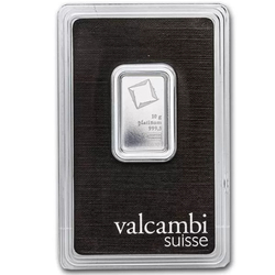 Valcambi 10 gram Platinum Bar 