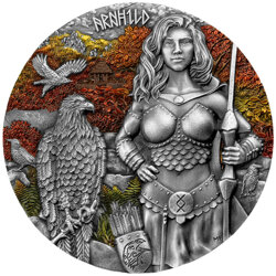 Valkyries: Arnhild coloured 2 oz Silver 2025 Ultra High Relief