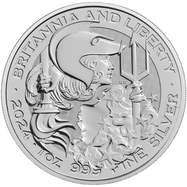 Britannia and Liberty 1 oz Silver 2024 www.metalmarket.eu