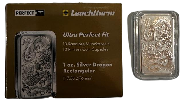 Capsules ULTRA Perfect Fit pour Dragon en argent rectangulaire