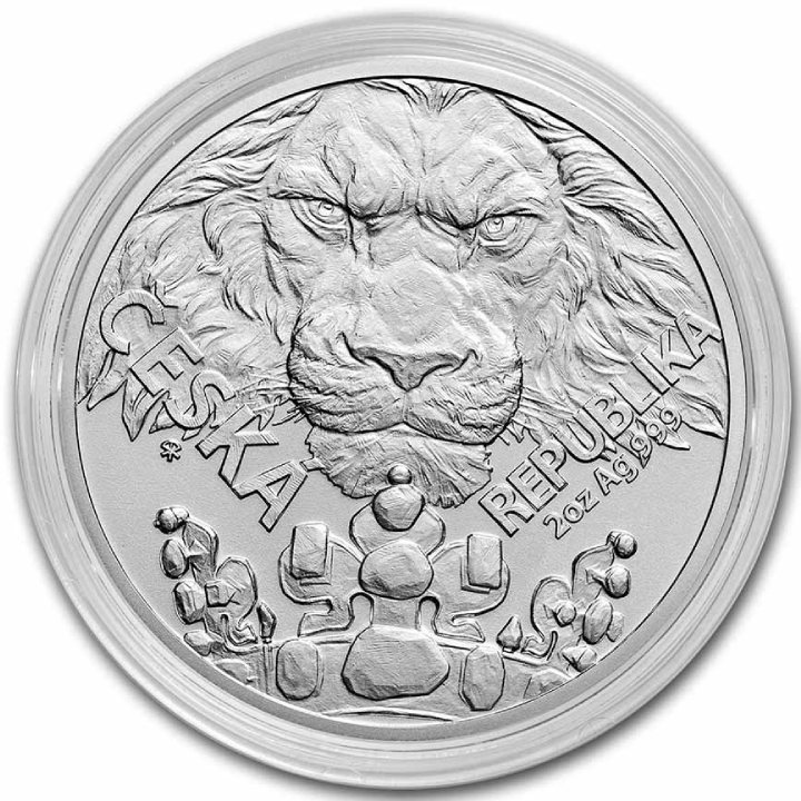 Niue: Czech Lion 2 oz Silver 2023 - www.metalmarket.eu