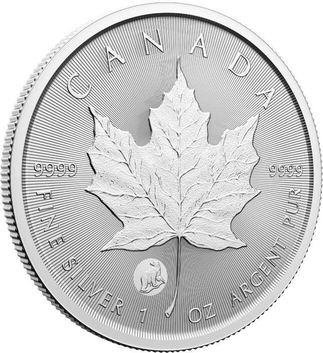 Treasured Canadian Maple Leaf 1 Oz Silver 2024 Polar Bear Privy Mark   Eng Pl Treasured Canadian Maple Leaf 1 Oz Silver 2024 Polar Bear Privy Mark First Strikes 9556 1 