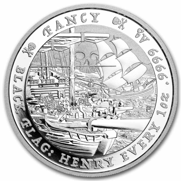 Tuvalu:BlackFlag-TheFancy1ozSilver2023Coin