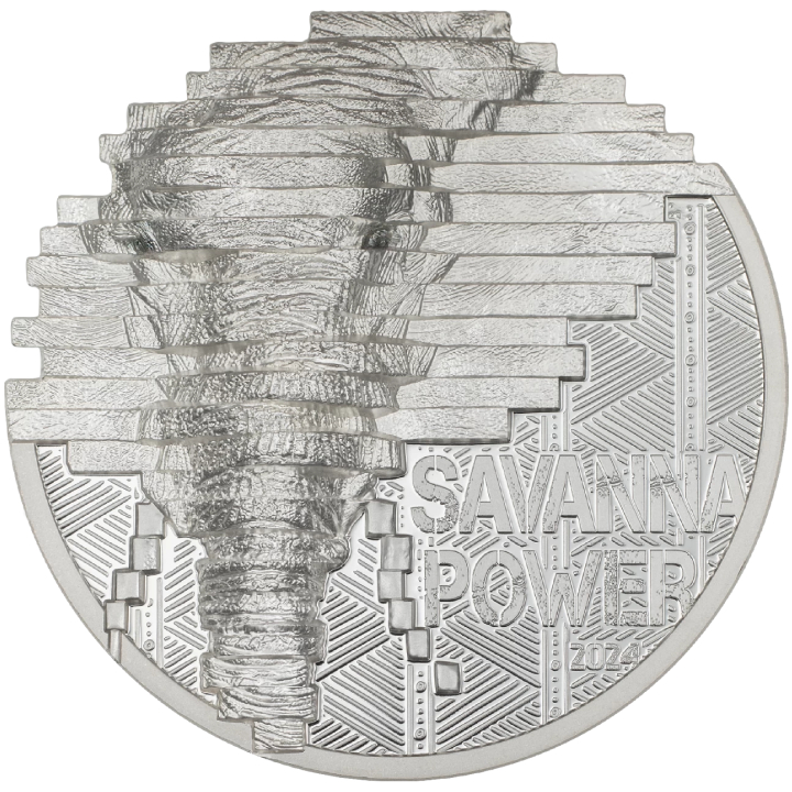  Cook Islands: Reconstruction - Elephant 2 oz Silver 2024 Proof High Relief