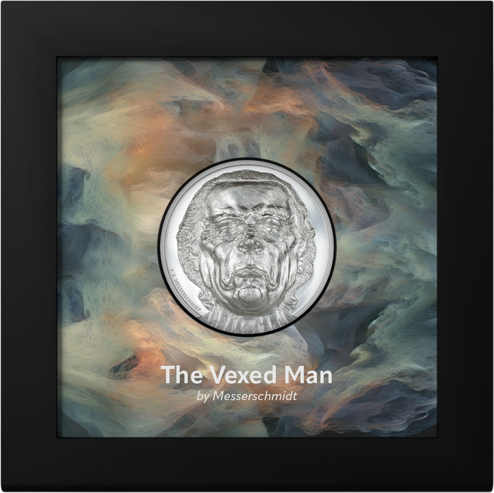  Cook Islands: Striking Heads - The Vexed Man 2 oz Silver 2023 Proof Ultra High Relief 