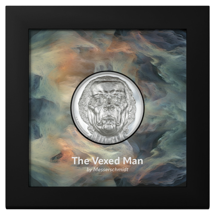  Cook Islands: Striking Heads - The Vexed Man 2 oz Silver 2023 Proof Ultra High Relief 