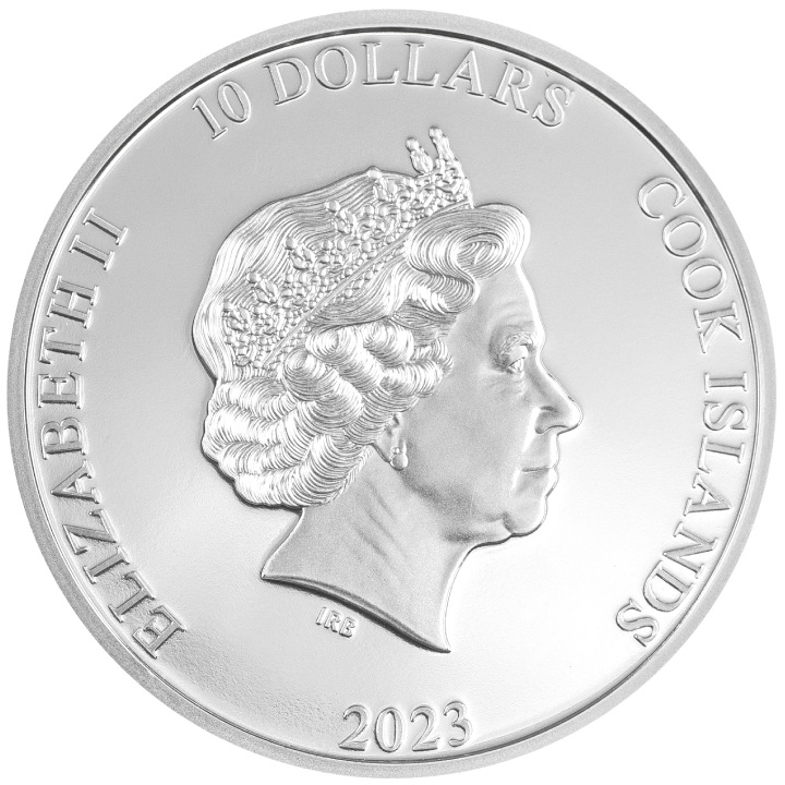  Cook Islands: Striking Heads - The Vexed Man 2 oz Silver 2023 Proof Ultra High Relief 