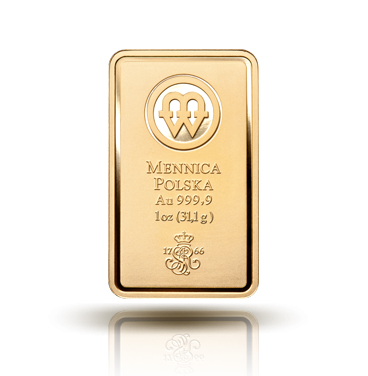 1 Ounce Gold Bar Mint of Poland