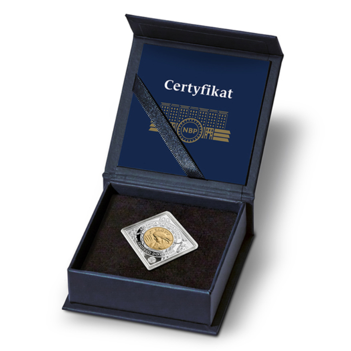 100. anniversary of the introduction of gold into circulation - gold-plated 1 zloty Silver 2024 Proof