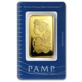 100 gram Gold Bar Pamp Fortuna Certipack