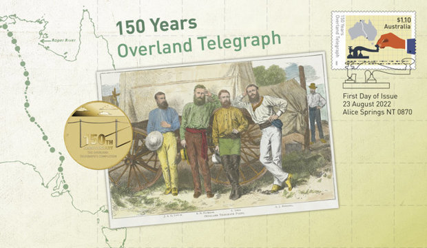 150. australian Overland Telegraph Anniversary Bronze Aluminum 2022