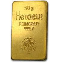 50 gram Gold Bar Unsortable