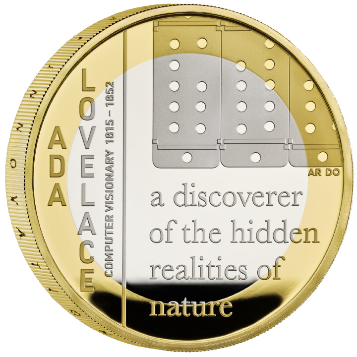 Ada Lovelace £2 Gold-plated Silver 2023 Proof 