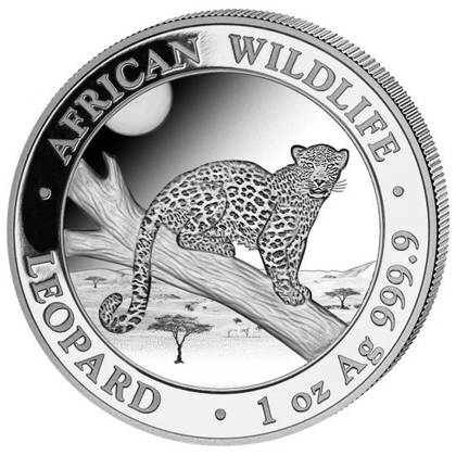 African Wildlife: Leopard 1 oz Silver 2021