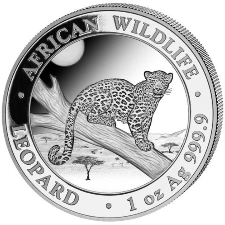 African Wildlife: Leopard 1 oz Silver 2021