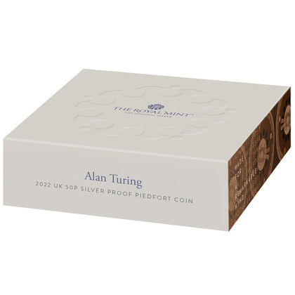 Alan Turing Silver 2022 Proof Piedfort Coin