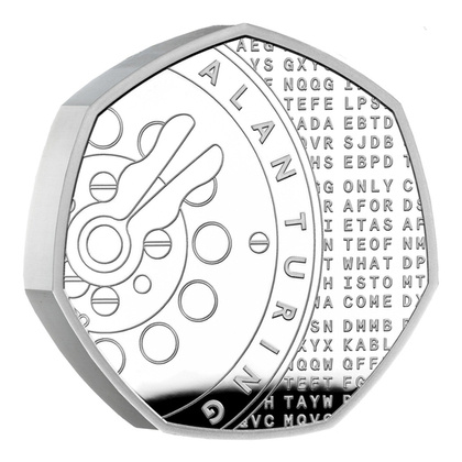 Alan Turing Silver 2022 Proof Piedfort Coin