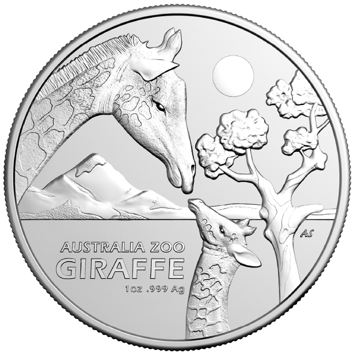 Australia Zoo: Giraffe 1 oz Silver 2024