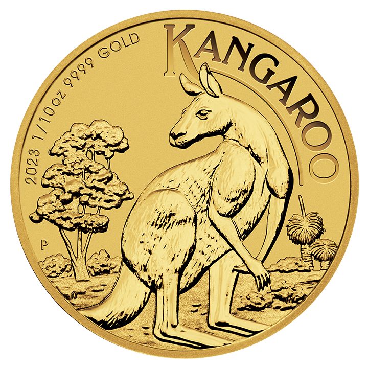 Australian Kangaroo 1/10 oz Gold 2023