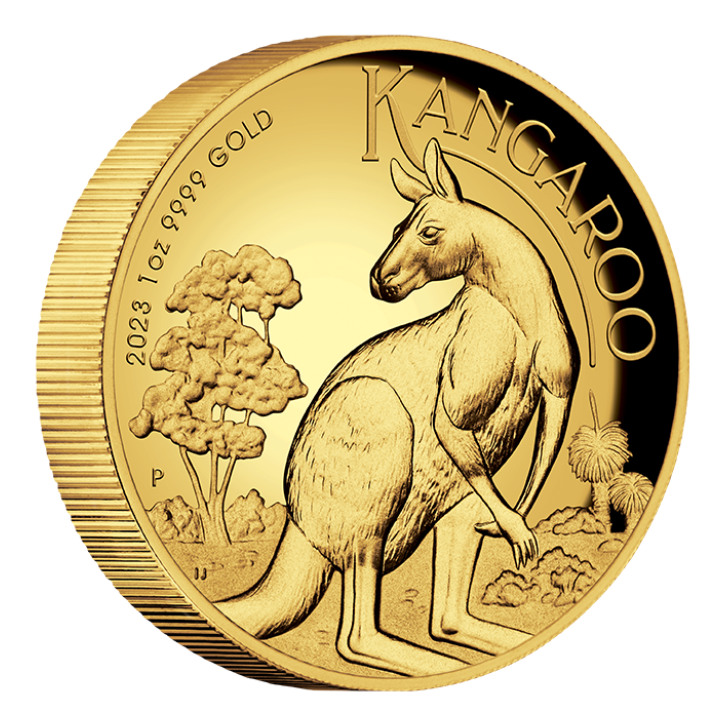 Australian Kangaroo 1 oz Gold 2023 Proof High Relief