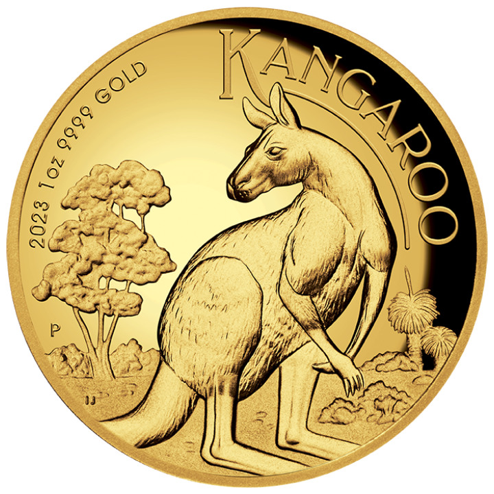 Australian Kangaroo 1 oz Gold 2023 Proof High Relief