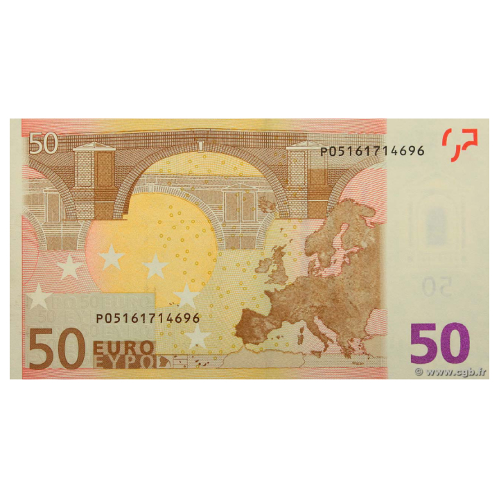 Banknote 50 Euro (50 EUR) Circulated