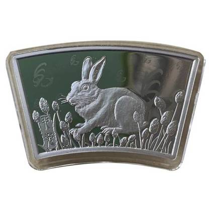 Bar Coin Samoa: Year of the Rabbit 30 grams Silver 