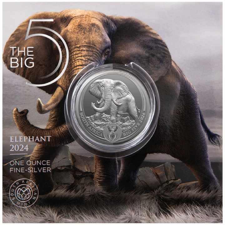 Big Five III: Elephant 1 oz Silver 2024