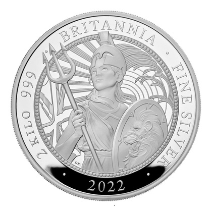 Britannia 2000 grams Silver 2022 Proof