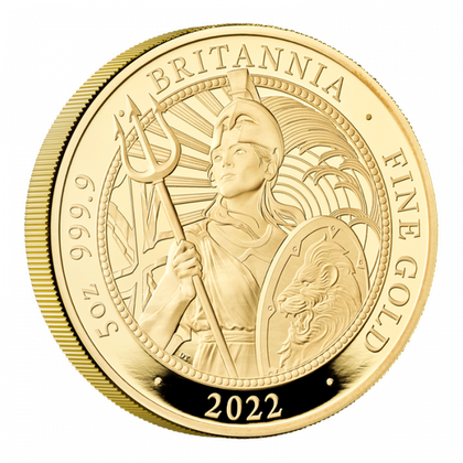 Britannia 5 oz Gold 2022 Proof