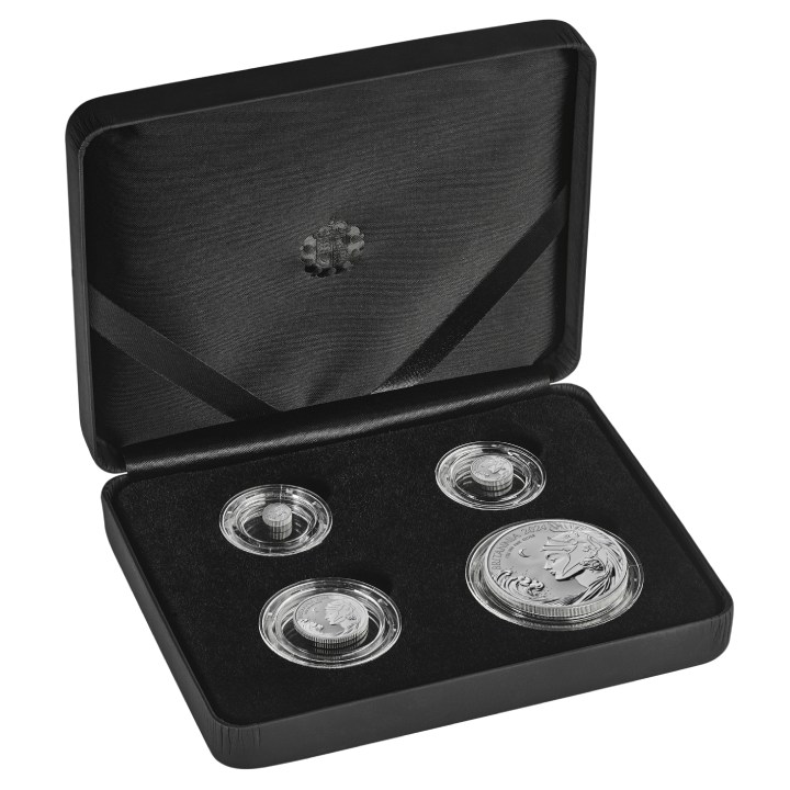 Britannia Four-Coin Silver Set 2024 Reverse Frosted