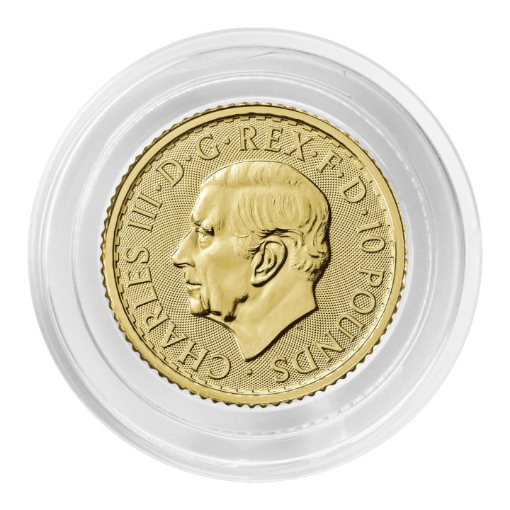 Britannia - King Charles III 1/10 ounce Gold 2023